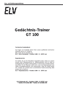 Gedächtnis-Trainer GT 100