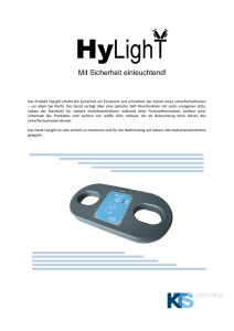 Das Produkt HyLight erhöht die Sicherheit am Einsatzort und