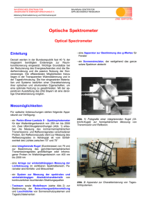 Optische Spektrometer