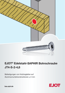 EJOT® Edelstahl-SAPHIR Bohrschraube JT4-S-2-4,8