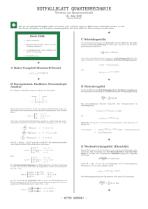 notfallblatt quantenmechanik - Website von Andreas Windisch.
