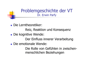 Problemgeschichte der VT
