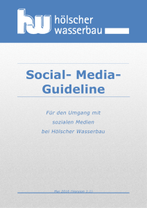 Social- Media- Guideline - Hölscher Wasserbau GmbH