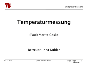 Temperaturmessung