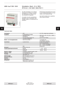 ABB i-bus® EIB / KNX Schaltaktor, 6fach, 10 A, REG AT/S 6.6.1, GH