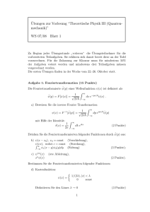 Blatt 1 - Physik Uni