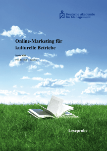 Online-Marketing für kulturelle Betriebe