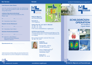 SchilddrüSen- operation - Klinikum Magdeburg gGmbH