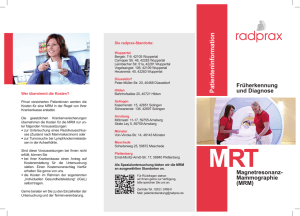 Flyer MR-Mammographie