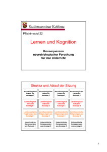 22 Lernen und Kognition - Studienseminar Koblenz