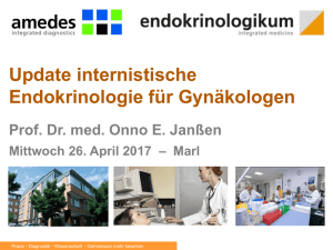 Update internistische Endokrinologie für Gynäkologen
