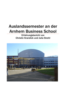 Auslandssemester an der Arnhem Business School