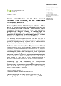 12-009 - WoMens OPEN University an der TU Dortmund