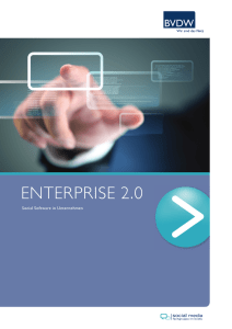 Enterprise 2.0 – Social Software in Unternehmen