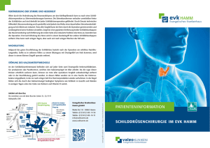 Patienteninformation: Schilddrüsenchirurgie im EVK Hamm