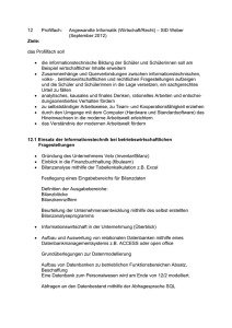 12 Profilfach: Angewandte Informatik (Wirtschaft/Recht) – StD Weber