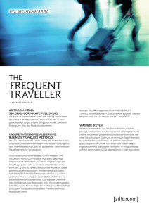 Mediadaten - The Frequent Traveller