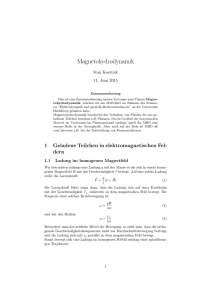 Magnetohydrodynamik - Universität Heidelberg