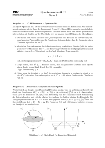 Quantenmechanik II Serie 2