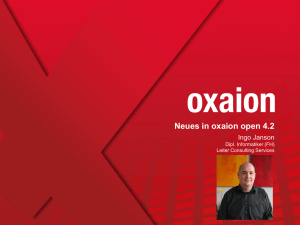 Neues in oxaion open 4.2