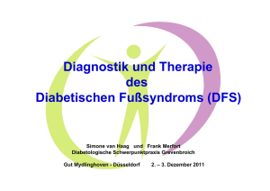 Vortrag Diabetisches Fusssyndrom DFS .