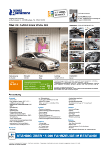 BMW 320 i CABRIO KLIMA XENON ALU 14.600 € 170 € 93