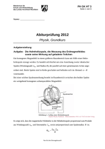 Abiturprüfung 2012 Physik, Grundkurs