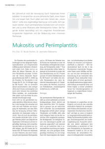 Mukositis und Periimplantitis
