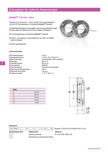 Katalogauszug AluVaC ® Precision Optics