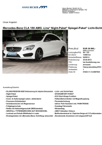 Mercedes-Benz CLA 180 AMG -Line* Night-Paket* Spiegel