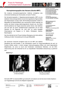 Kernspintomographie des Herzens (Kardio-MRT)