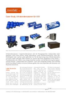 Case-Study: Ultrakondensatoren für USV