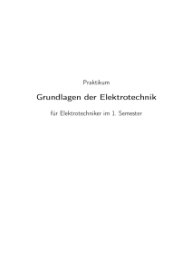 Grundlagen der Elektrotechnik