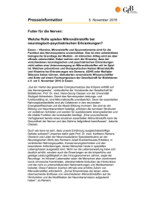 Artikel als PDF Datei - Gesellschaft für Biofaktoren e.V.