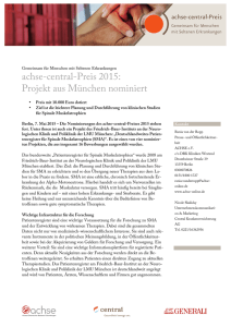 achse-central-Preis 2015: Projekt aus München nominiert