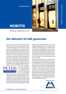 DEPOT Mobotix Praxisbericht - Peter Communication Systems GmbH
