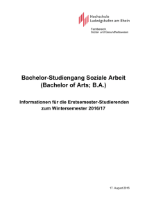 Bachelor-Studiengang Soziale Arbeit