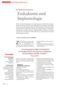Endodontie und Implantologie - Dr. med. dent. Liviu Steier