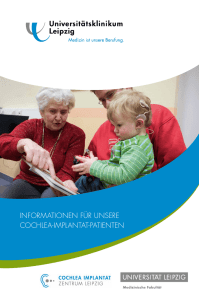 Informationsbroschüre - Cochlea Implantat Zentrum Leipzig