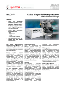MACS™ Aktive Magnetfeldkompensation
