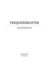 frequenzrichter - Best of Elektronik
