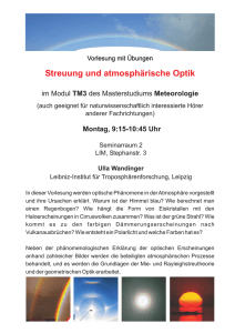 Streuung und atmosphärische Optik - Leibniz