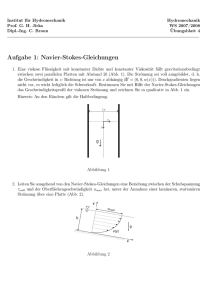 Aufgabe 1: Navier-Stokes-Gleichungen