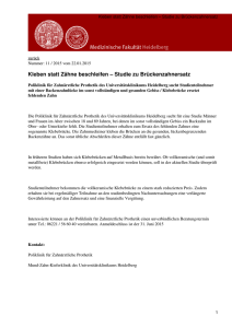 Medizinische Fakultät Heidelberg: Pressemitteilungen