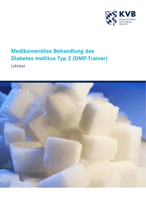 Medikamentöse Behandlung des Diabetes mellitus Typ 2 (DMP