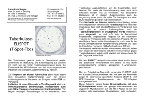Tuberkulose- ELISPOT (T-Spot-Tbc)