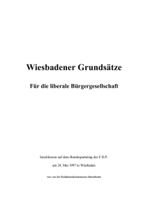 Wiesbadener Grundsätze - FDP