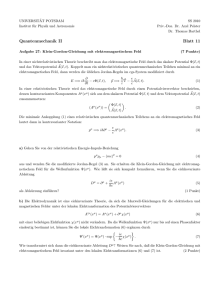 Quantenmechanik II Blatt 11