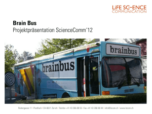 Brain Bus Projektpräsentation ScienceComm`12