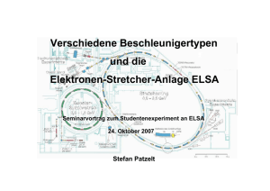 Elektronenbeschleuniger ELSA